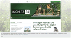 Desktop Screenshot of hochsitz24.de