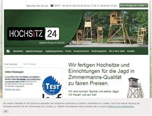 Tablet Screenshot of hochsitz24.de